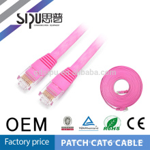 SIPU factory price high speed copper flat ethernet cat 6 cord patch cable for computer